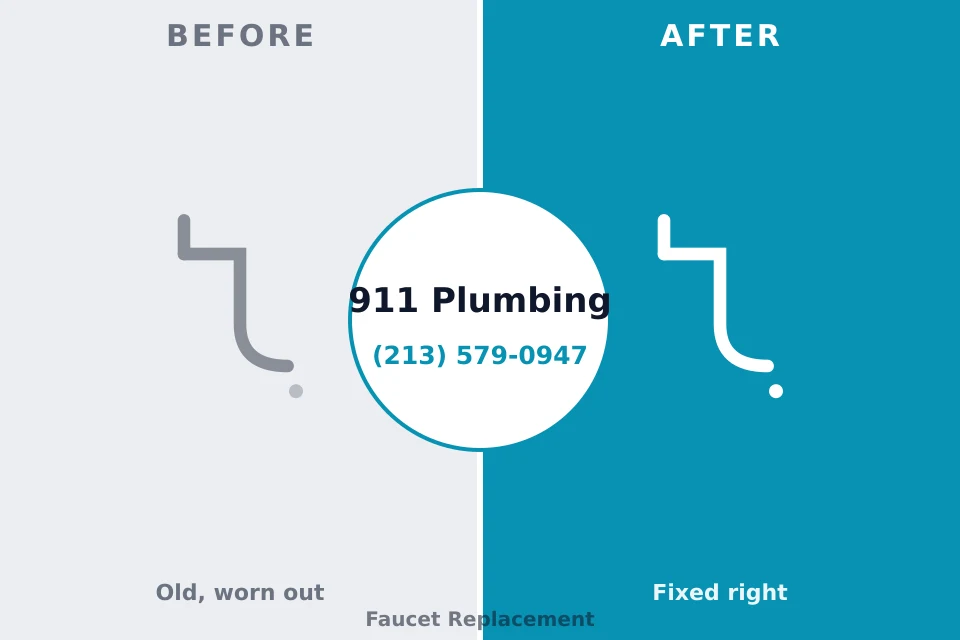Before and after: plumbing repair Huntingdon, TN